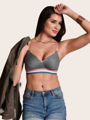 Softdots Colourblocked Bra Full Coverage Lightly Padded