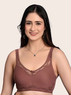Softdots Women’s Pack of 3 Non-Padded Non-Wired Full Coverage Cotton Bras