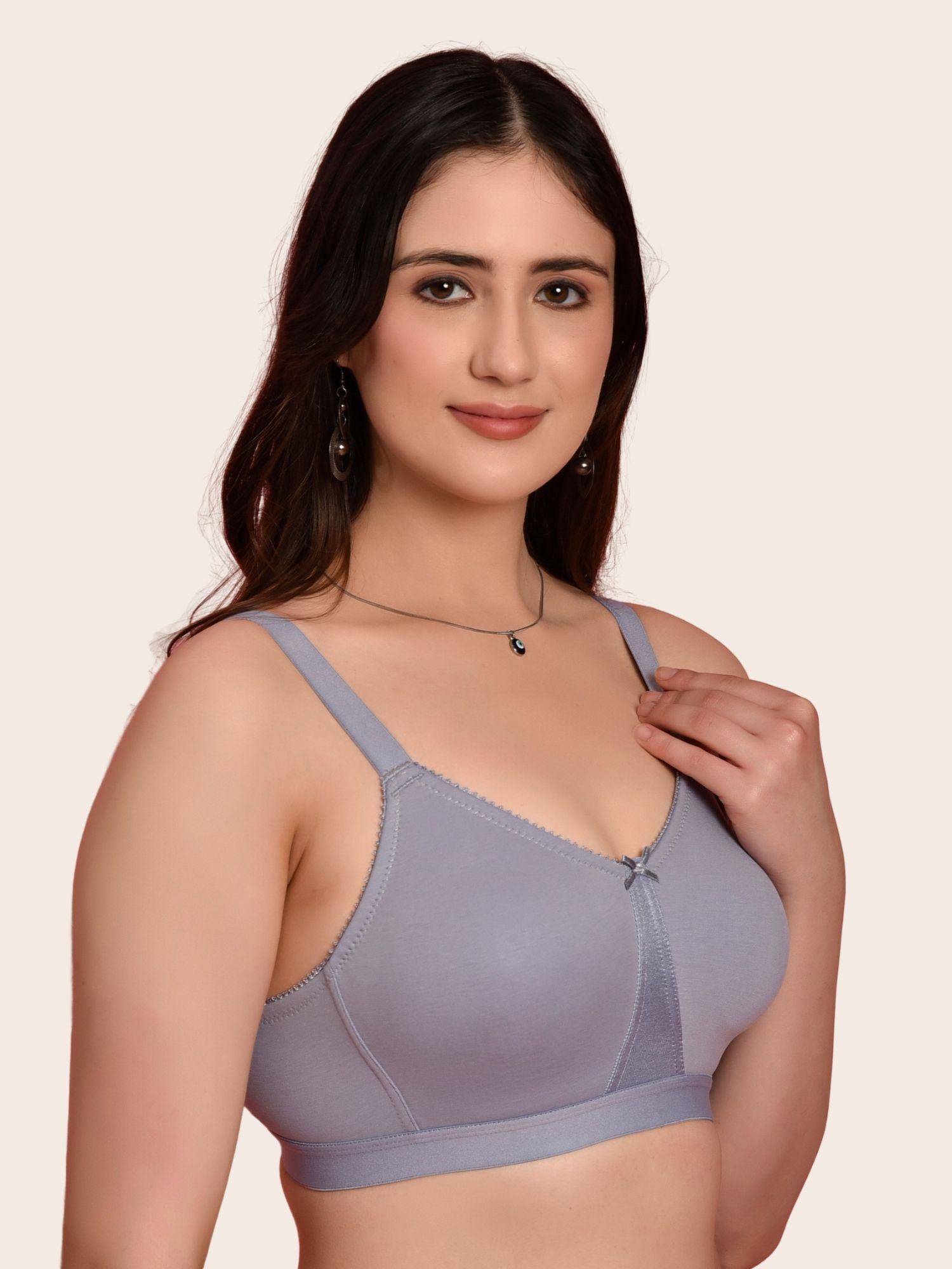 Softdots Women’s Pack of 2 Full Coverage Non-Padded Non-Wired Cotton Bras - Image 3