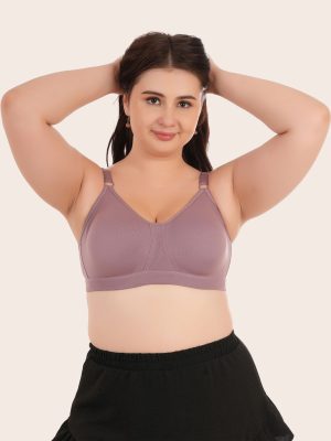 Softdots Women’s Pack of 3 Non-Padded Non-Wired Full Coverage No-Sag Bras