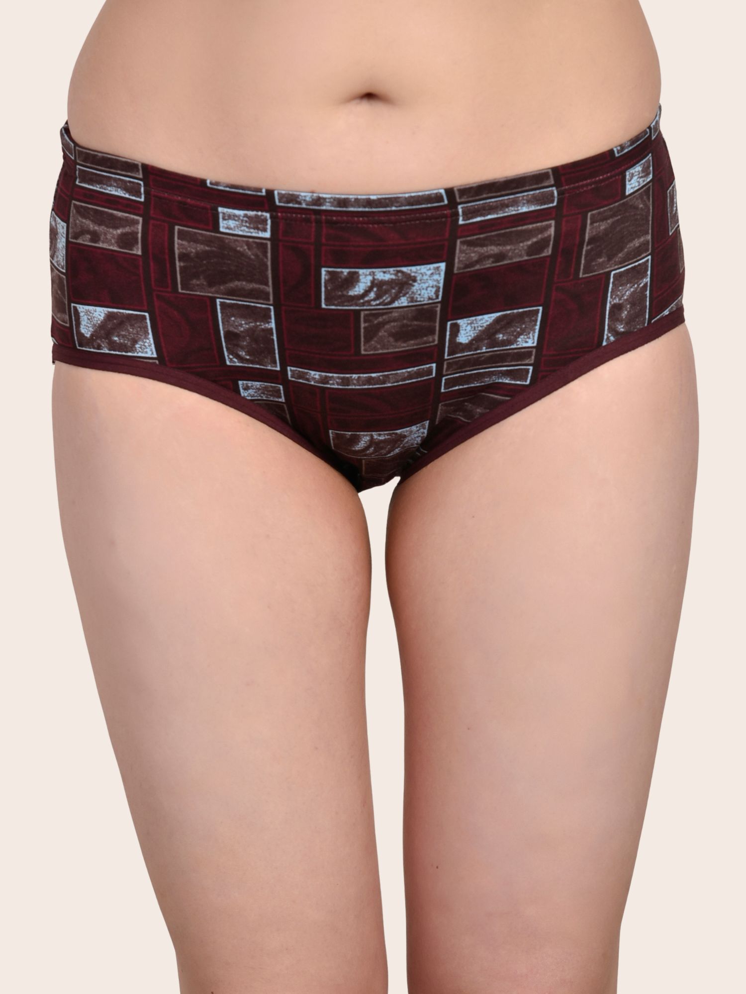 Softdots Women’s Pack of 3 Printed Mid-Rise Hipster Panties